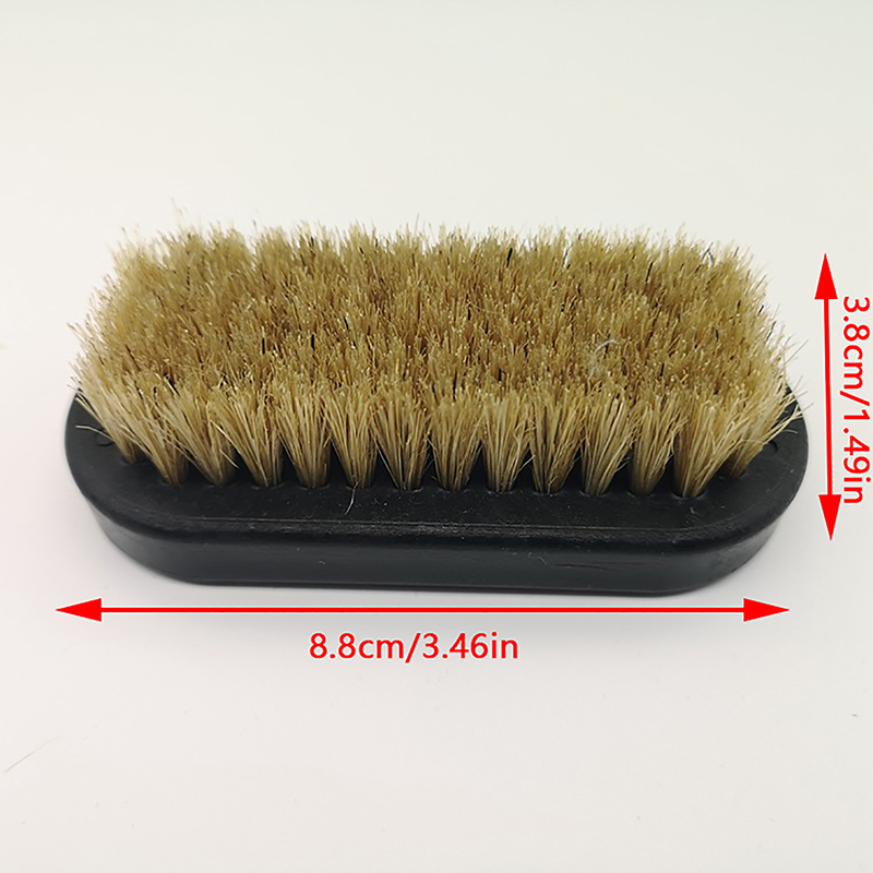 Brushing Boot Horse - แปรงขัดรองเท้า ขนหมู นุ่ม สำหรับขัดหนัง ทำความสะอาดรองเท้าบูทหนัง แปรงขัดเงา