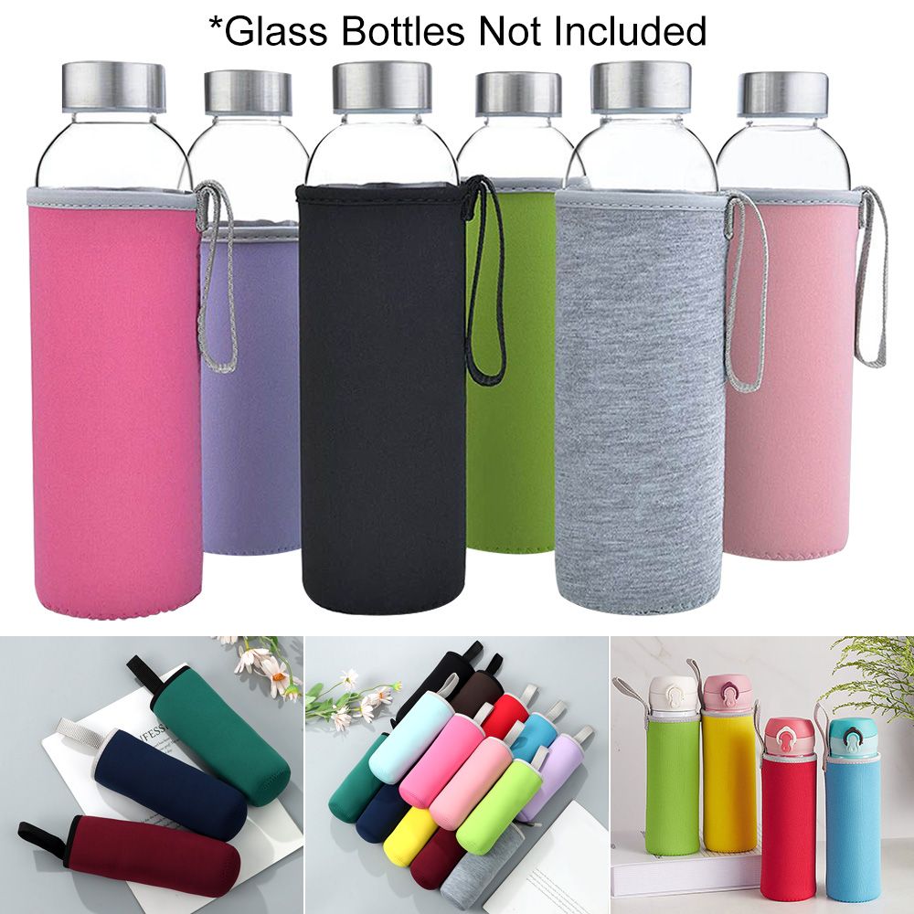 Outdoor Sport Glass Water Bottle - กระเป๋าใส่ขวดน้ำแบบพกพาสำหรับกีฬากลางแจ้ง ปลอกหุ้มขวดน้ำ ปลอกหุ้มแก้วสุญญากาศ ซองใส่ขวดน้ำ