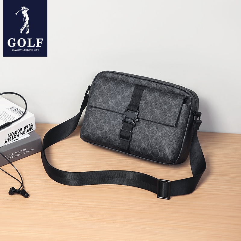 Outdoor Sport Brand - GOLF กระเป๋าสะพายข้างสําหรับผู้ชาย ความจุขนาดใหญ่ กระเป๋าสะพายแบรนด์อินเทรนด์ กระเป๋าเป้กีฬา กระเป๋าแฟชั่น