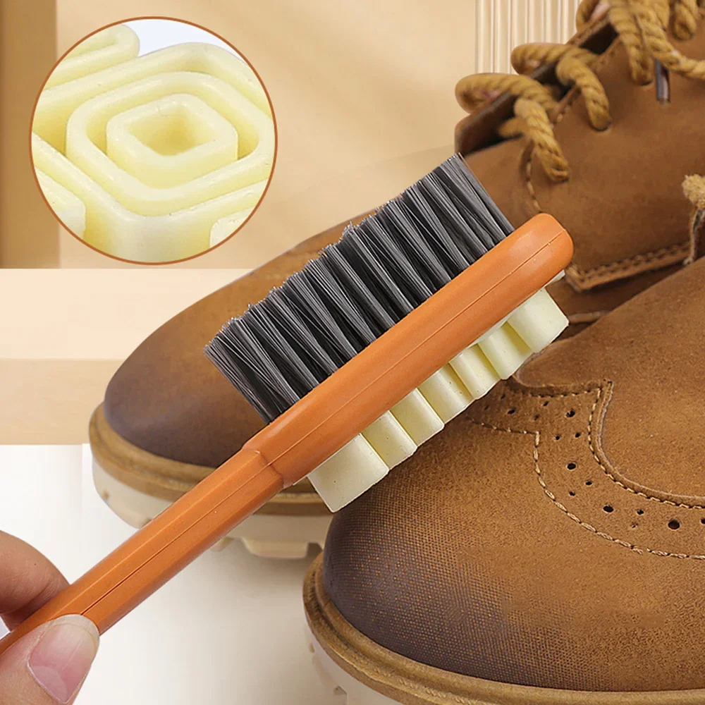 Brushing Boot Horse - แปรงทำความสะอาดรองเท้าหนังกลับ 2 in 1 พร้อมยางลบขจัดคราบฝุ่น 1