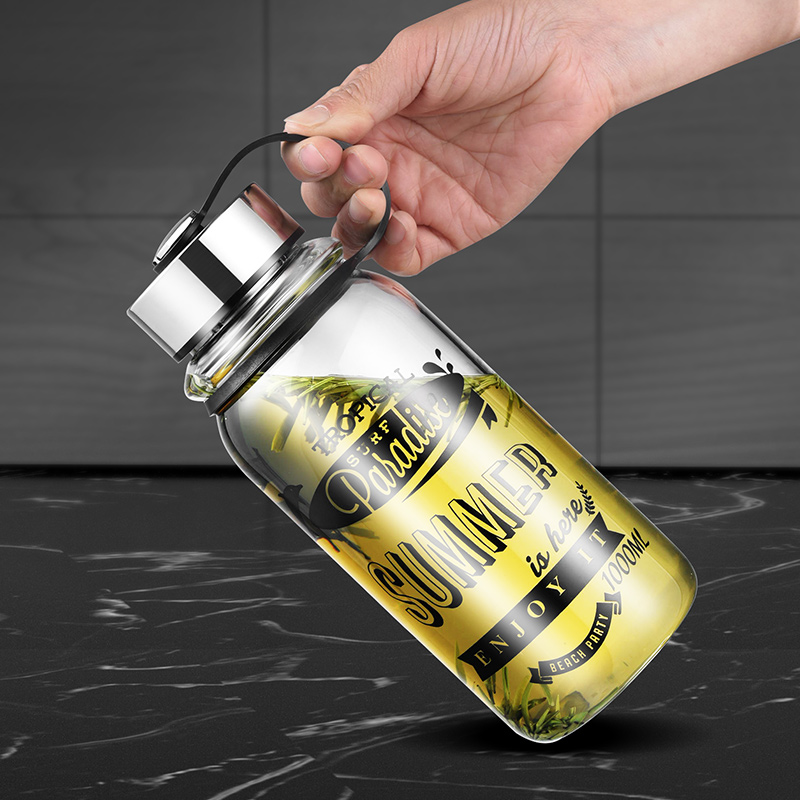 Gianxi ขวดน้ำพกพาแก้วความจุสูง - Outdoor Sport Glass Water Bottle บทวิจารณ์และราคา