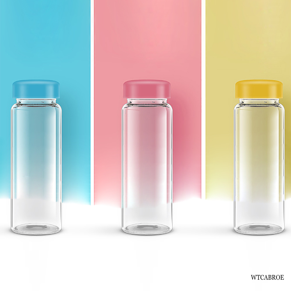 ขวดน้ำแก้วพกพาสำหรับเด็ก 420 ม - Outdoor Sport Glass Water Bottle บทวิจารณ์และราคา