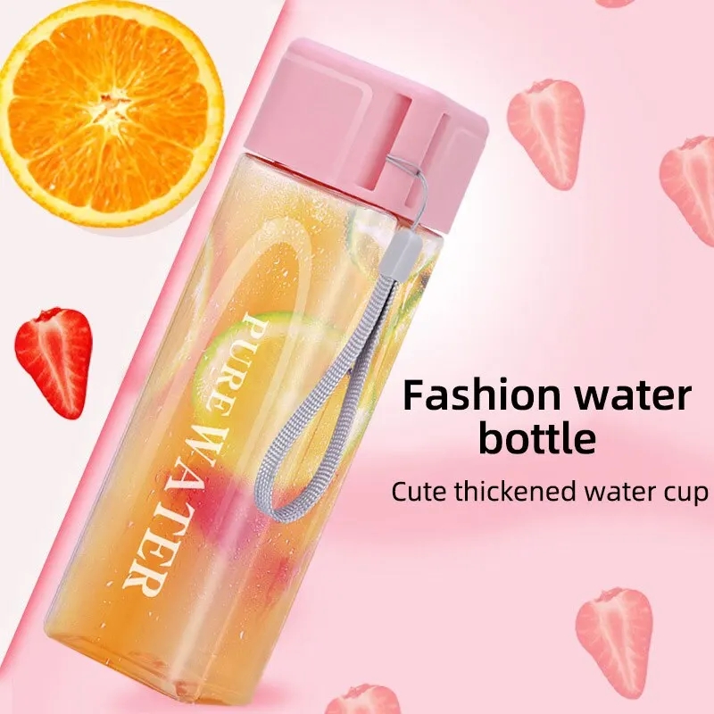 แก้วน้ำพลาสติกใสทรงเหลี่ยม 450 - Outdoor Sport Glass Water Bottle บทวิจารณ์และราคา