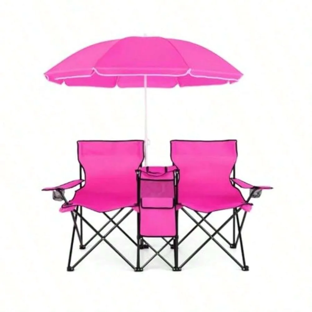 เก้าอี้แคมป์พับได้แบบพกพาพร้อม - Outdoor Sports Umbrella บทวิจารณ์และราคา