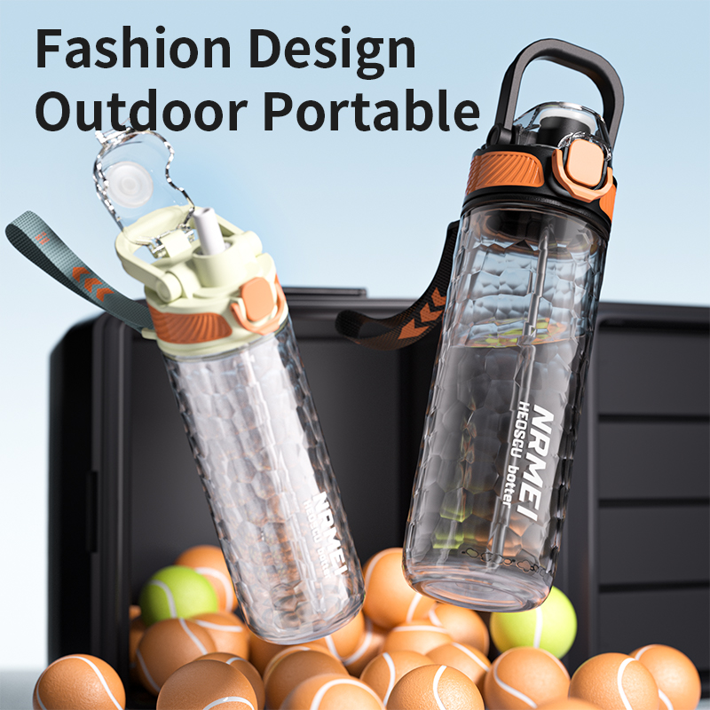ขวดน้ำกีฬาฤดูร้อนพร้อมหลอดดูด, - Outdoor Sport Glass Water Bottle บทวิจารณ์และราคา