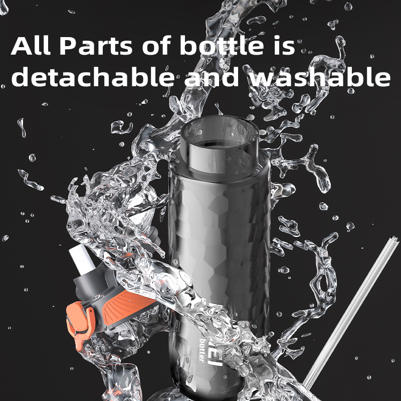 ขวดน้ำกีฬาฤดูร้อนพร้อมหลอดดูด, - Outdoor Sport Glass Water Bottle บทวิจารณ์และราคา