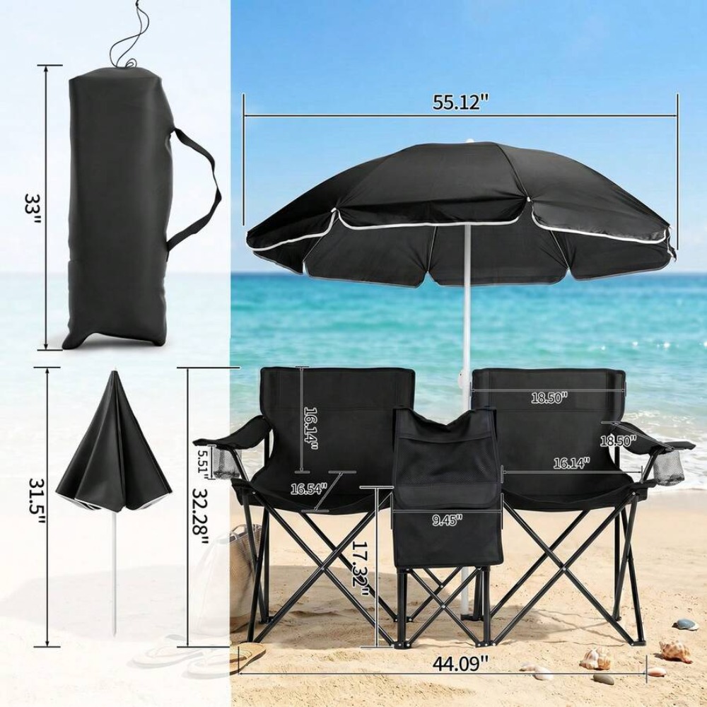 เก้าอี้ตกปลาแบบพับได้ขนาด XL พ - Outdoor Sports Umbrella บทวิจารณ์และราคา
