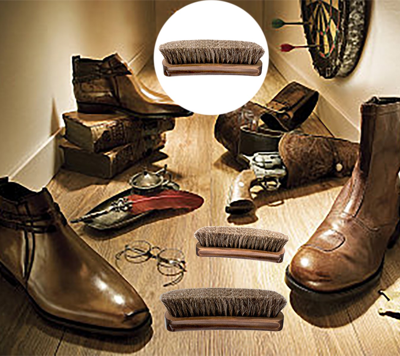 แปรงรองเท้าแปรงขัดมือ Horse Ha - Brushing Boot Horse บทวิจารณ์และราคา