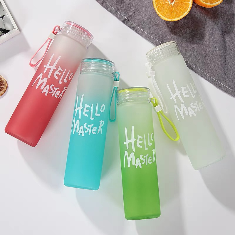 แก้วน้ําตัวอักษรซิลิโคนสปอร์ตข - Outdoor Sport Glass Water Bottle บทวิจารณ์และราคา