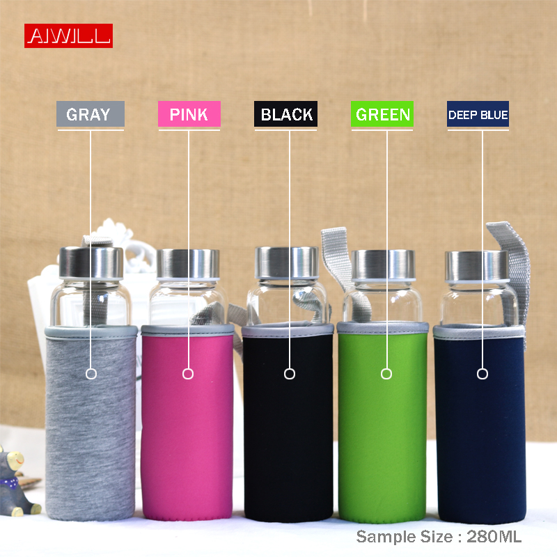 AIWILLร้อนขายแก้วกีฬาขวดน้ำพร้ - Outdoor Sport Glass Water Bottle บทวิจารณ์และราคา