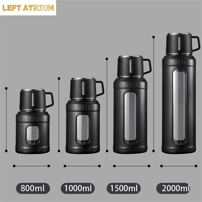 ขวดน้ำแก้วความจุขนาดใหญ่ 2 ลิต - Outdoor Sport Glass Water Bottle บทวิจารณ์และราคา