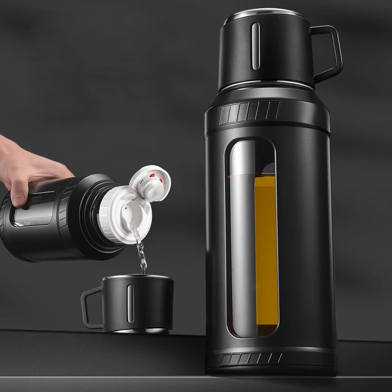 ขวดน้ำแก้วขนาดใหญ่ 2 ลิตร พร้อ - Outdoor Sport Glass Water Bottle บทวิจารณ์และราคา