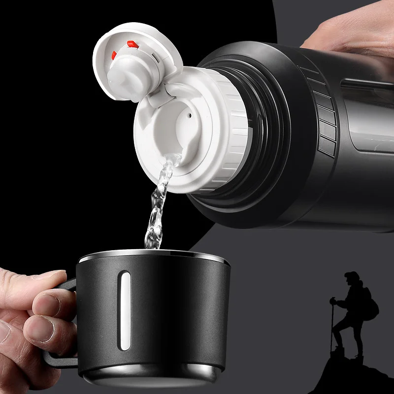 ขวดน้ำแก้วขนาดใหญ่ 2 ลิตร พร้อ - Outdoor Sport Glass Water Bottle บทวิจารณ์และราคา